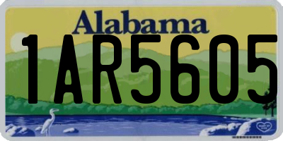 AL license plate 1AR5605