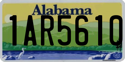 AL license plate 1AR5610