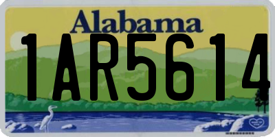 AL license plate 1AR5614