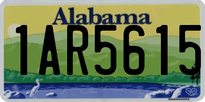 AL license plate 1AR5615
