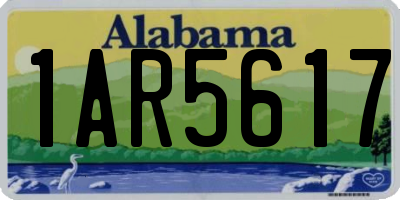 AL license plate 1AR5617