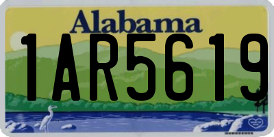 AL license plate 1AR5619