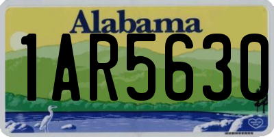 AL license plate 1AR5630