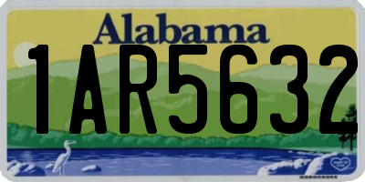 AL license plate 1AR5632