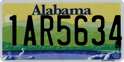 AL license plate 1AR5634
