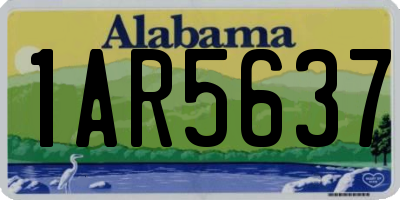 AL license plate 1AR5637