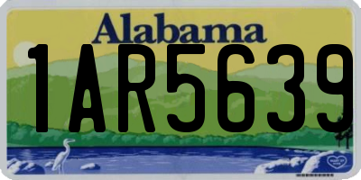 AL license plate 1AR5639