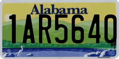 AL license plate 1AR5640
