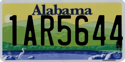 AL license plate 1AR5644