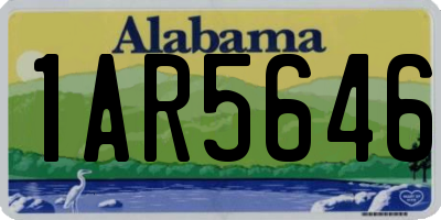AL license plate 1AR5646