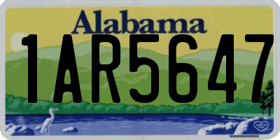 AL license plate 1AR5647