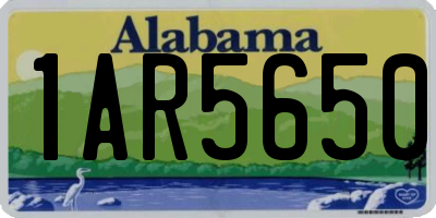 AL license plate 1AR5650