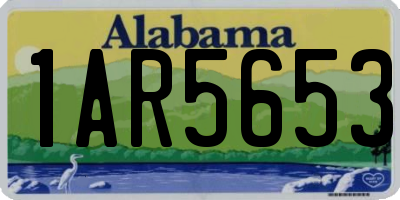 AL license plate 1AR5653