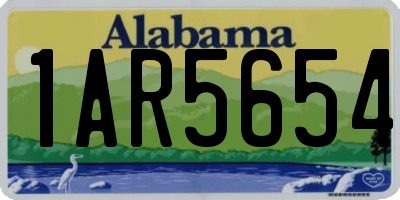 AL license plate 1AR5654