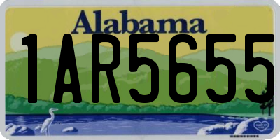 AL license plate 1AR5655