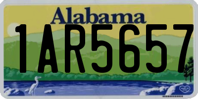 AL license plate 1AR5657