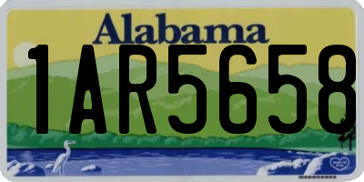 AL license plate 1AR5658
