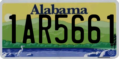 AL license plate 1AR5661