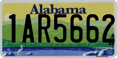 AL license plate 1AR5662