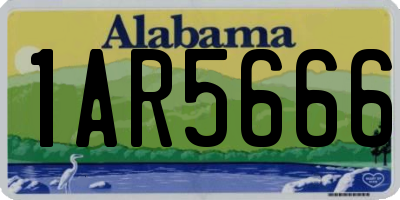 AL license plate 1AR5666