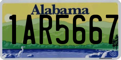 AL license plate 1AR5667