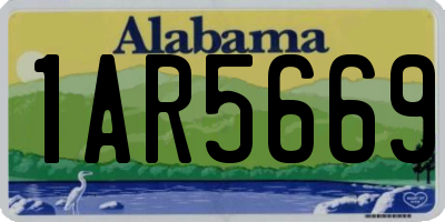 AL license plate 1AR5669