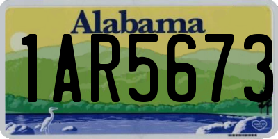 AL license plate 1AR5673