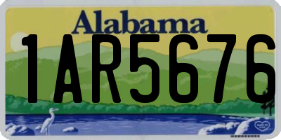 AL license plate 1AR5676