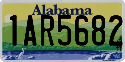 AL license plate 1AR5682