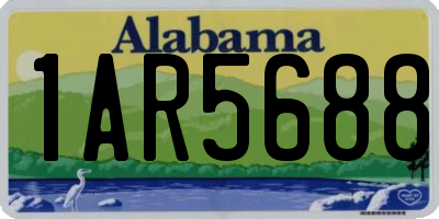 AL license plate 1AR5688