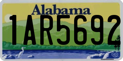 AL license plate 1AR5692