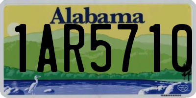 AL license plate 1AR5710