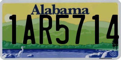 AL license plate 1AR5714
