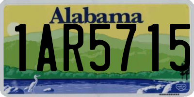 AL license plate 1AR5715