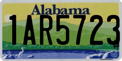 AL license plate 1AR5723