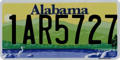 AL license plate 1AR5727