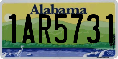 AL license plate 1AR5731