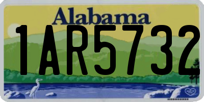 AL license plate 1AR5732