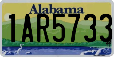 AL license plate 1AR5733