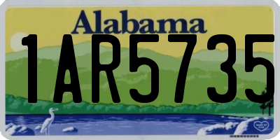 AL license plate 1AR5735