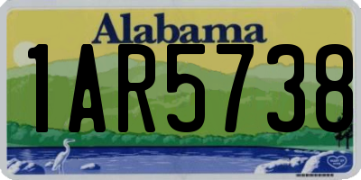AL license plate 1AR5738