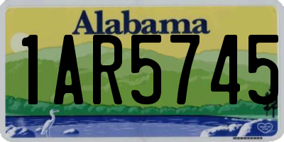 AL license plate 1AR5745
