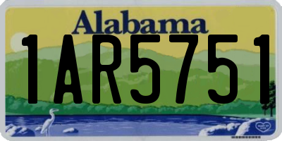 AL license plate 1AR5751
