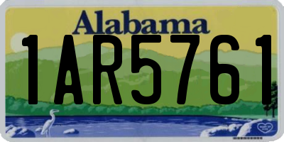 AL license plate 1AR5761