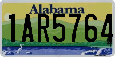 AL license plate 1AR5764