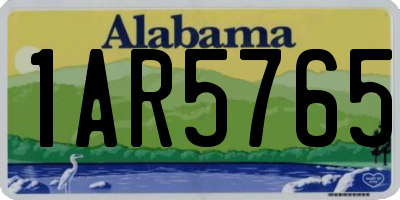 AL license plate 1AR5765