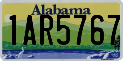 AL license plate 1AR5767