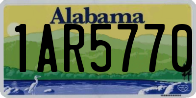 AL license plate 1AR5770