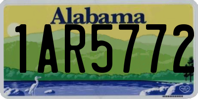 AL license plate 1AR5772