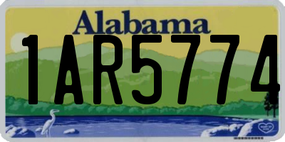 AL license plate 1AR5774